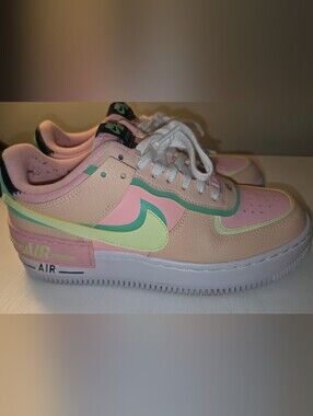 Nike Air Force 1 Shadow sneakers in the "Arctic Punch Barely Volt" Size 8 W/Box